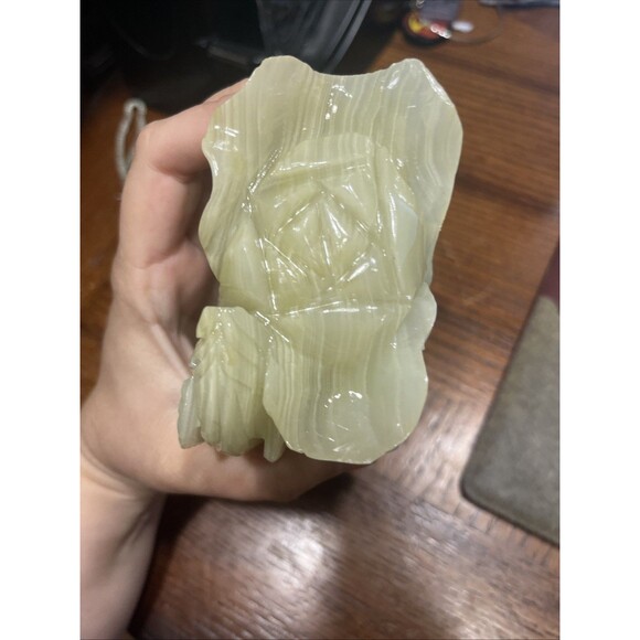 Light Green Jadeite Carved Napa Cabbage - Picture 2 of 5